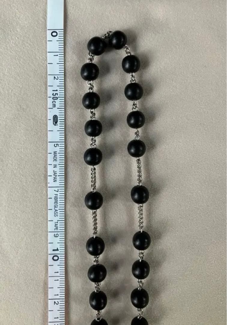 カトリック　ロザリオ　手編み　縞黒檀　長崎編み