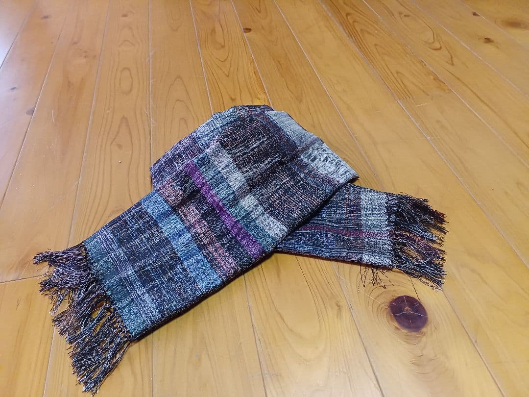 大島紬糸で作った　ショール