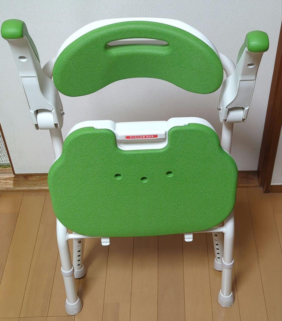 ⭐️ほぼ未使用⭐️安寿折りたたみシャワーベンチFSフィット　グリーン