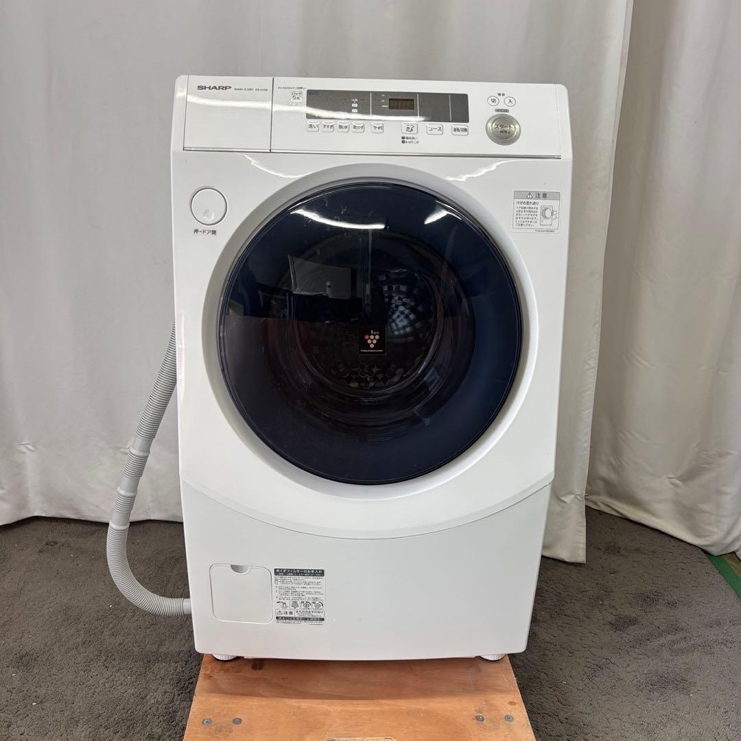 Y942　ドラム式洗濯機　SHARP　10キロ　右開き　安い　綺麗　設置無料