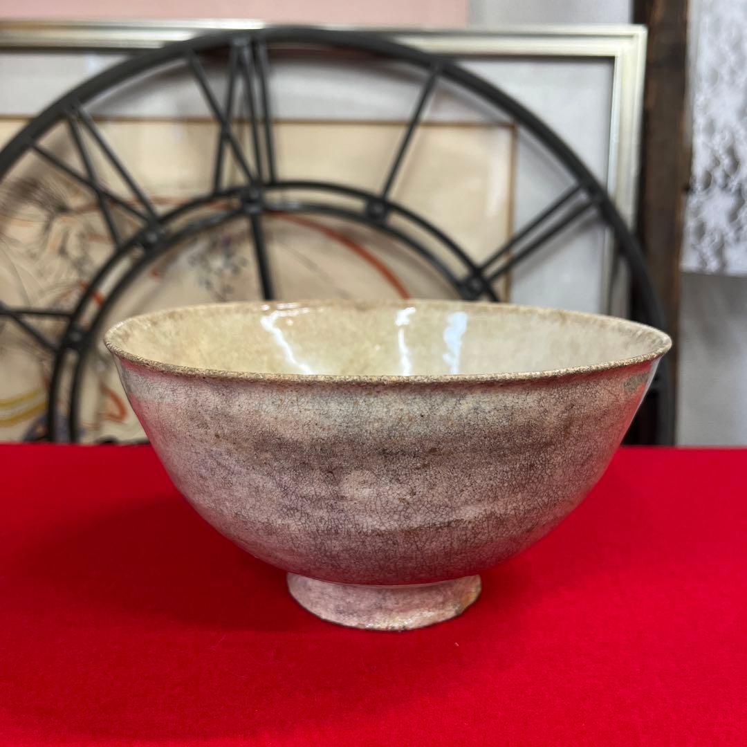 李朝 堅手 茶碗 朝鮮美術 古美術 金海 アンティーク 茶席 福慶