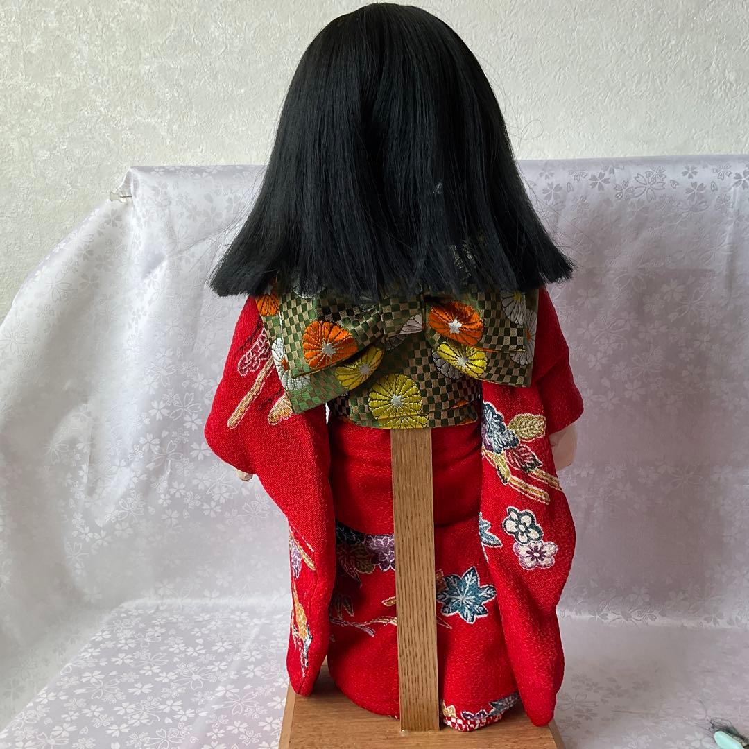 市松人形尺ニ松菊作　お座り着せ替え市松人形12号　昭和市松人形（倉庫保管品）