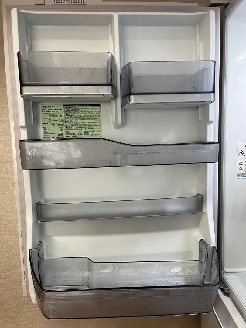 美品！　東芝　大型　冷蔵庫　GR-V500GTL/501L/左開き2023年製