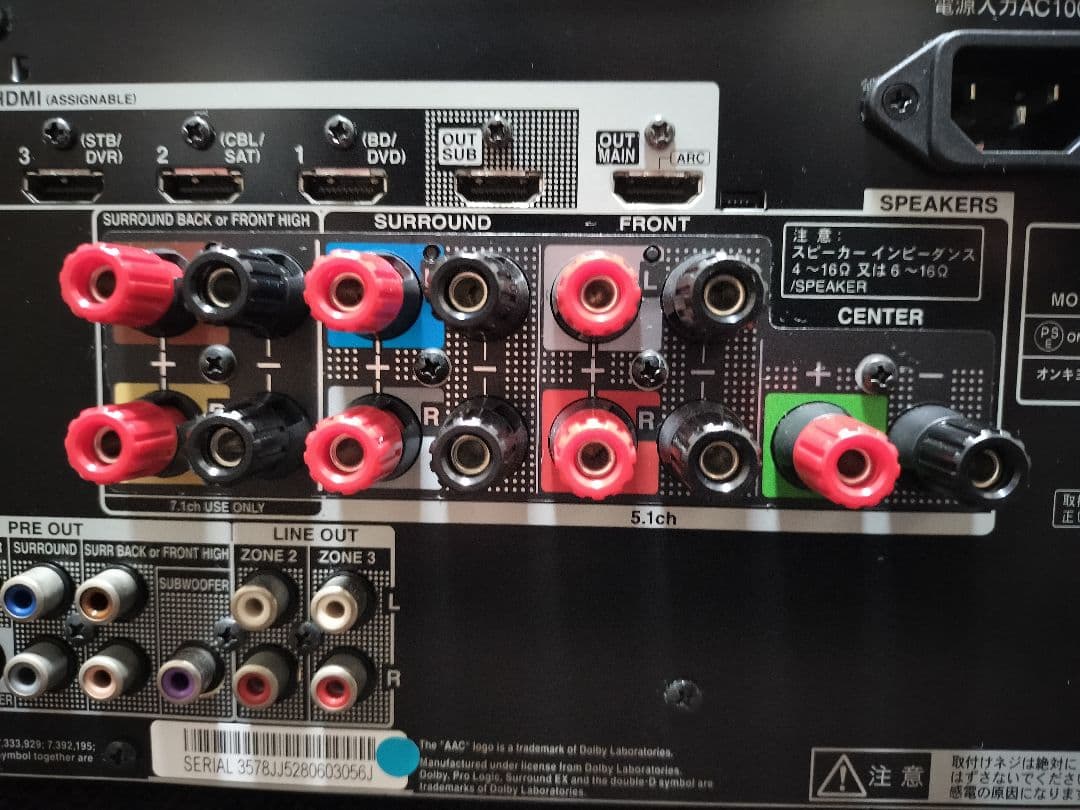 ONKYO (オンキョー) TX-NR616 AVアンプ　AVレシーバー　 本体