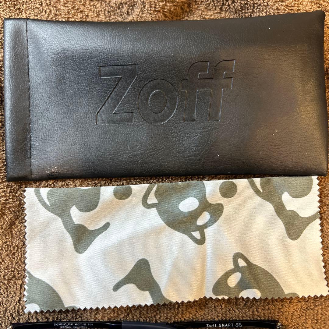 Zoff ゾフ　メガネ　子供用　ブルー　保証証あり　フレーム