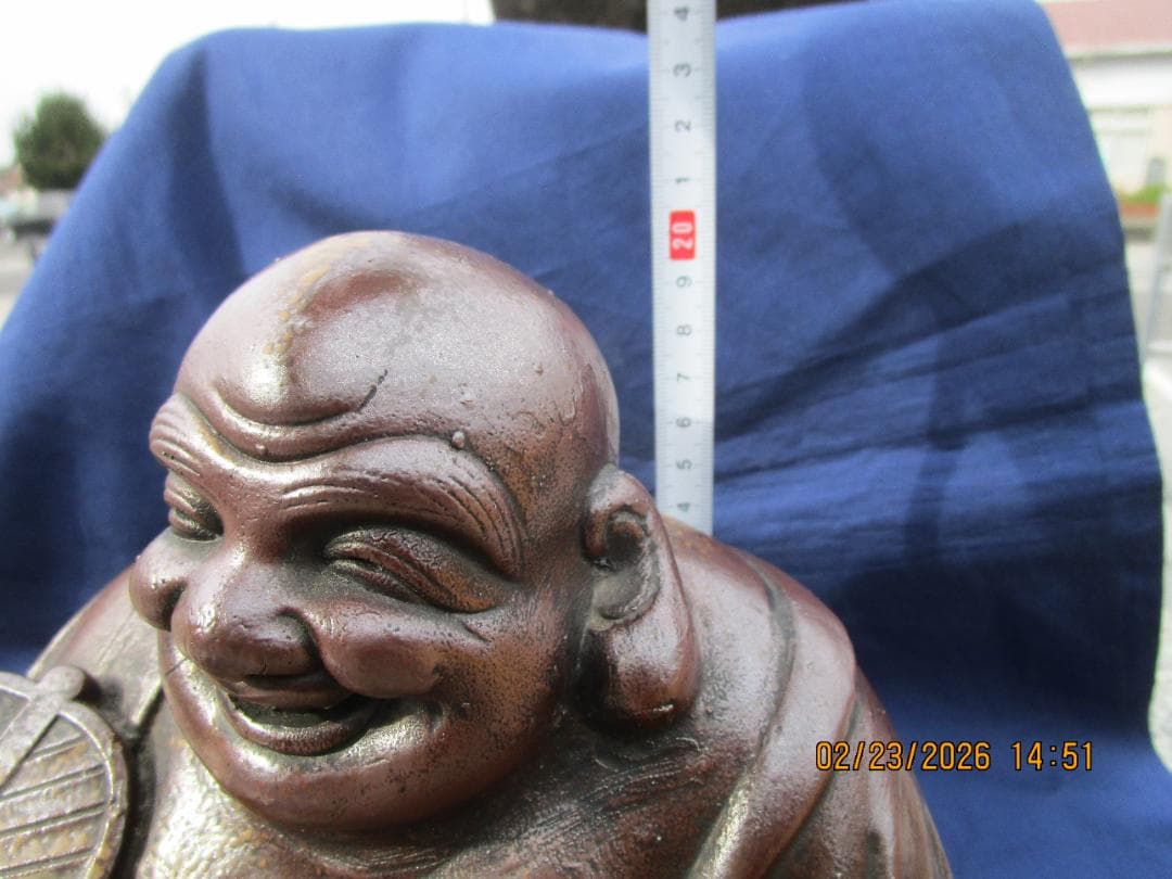 備前焼　大黒様　布袋　置物　飾り物　無傷と思います　1体　床の飾り物