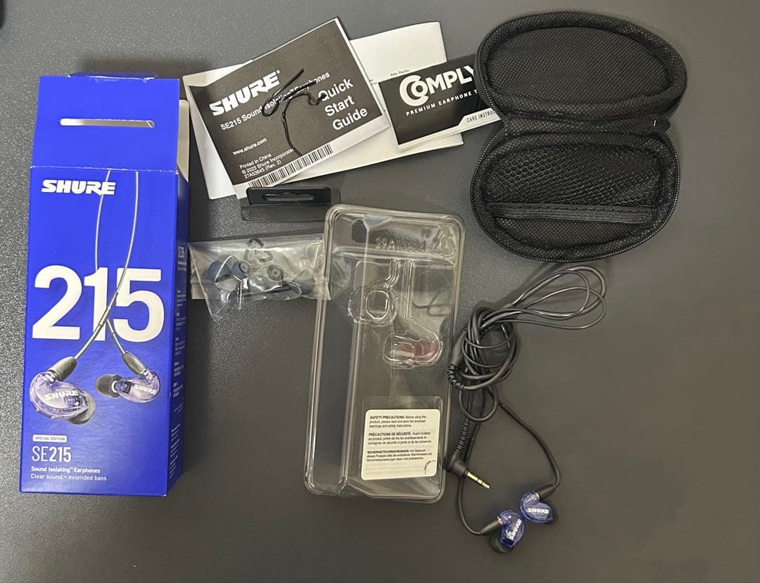 SHURE SE215 クリアブルー