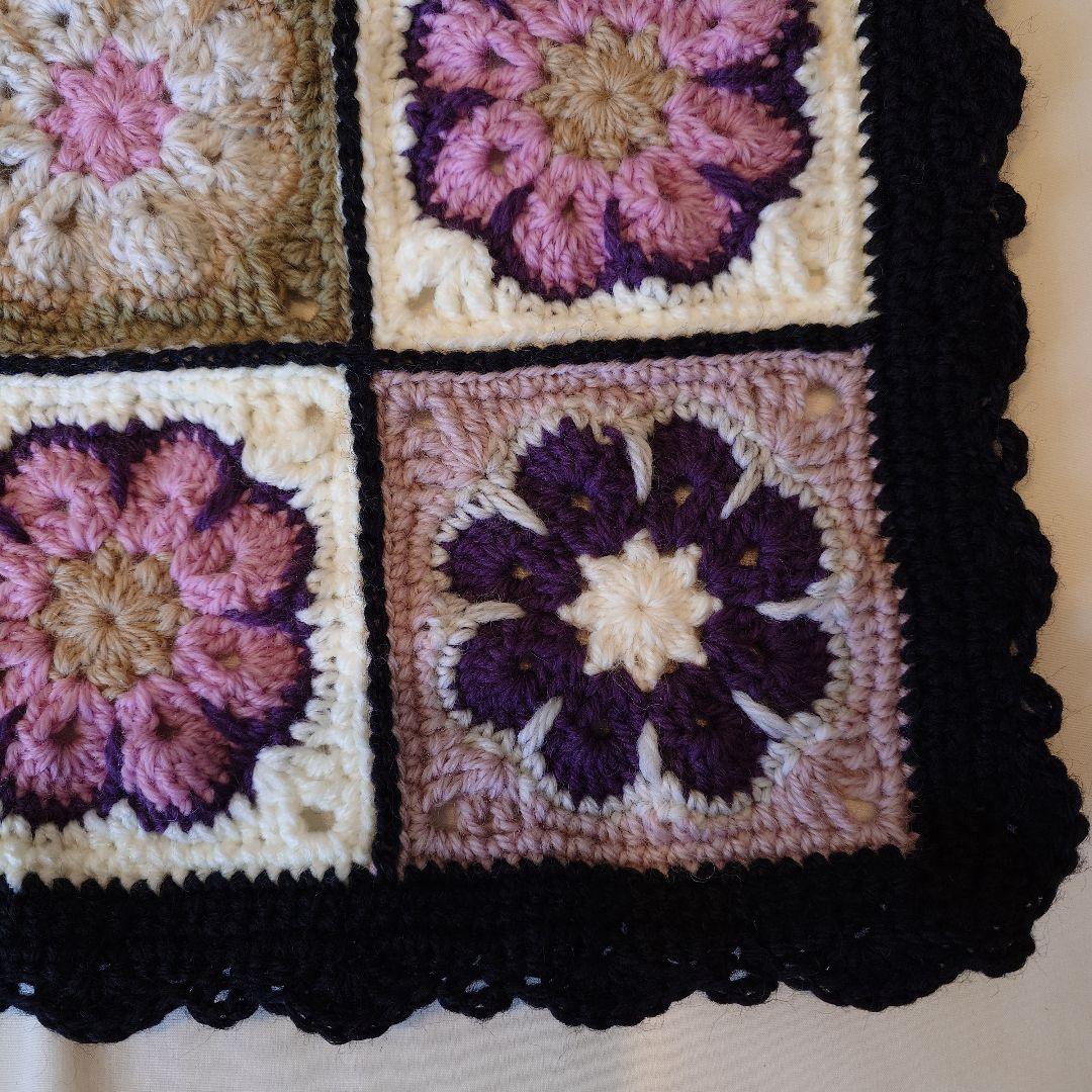 手編みモチーフブランケット