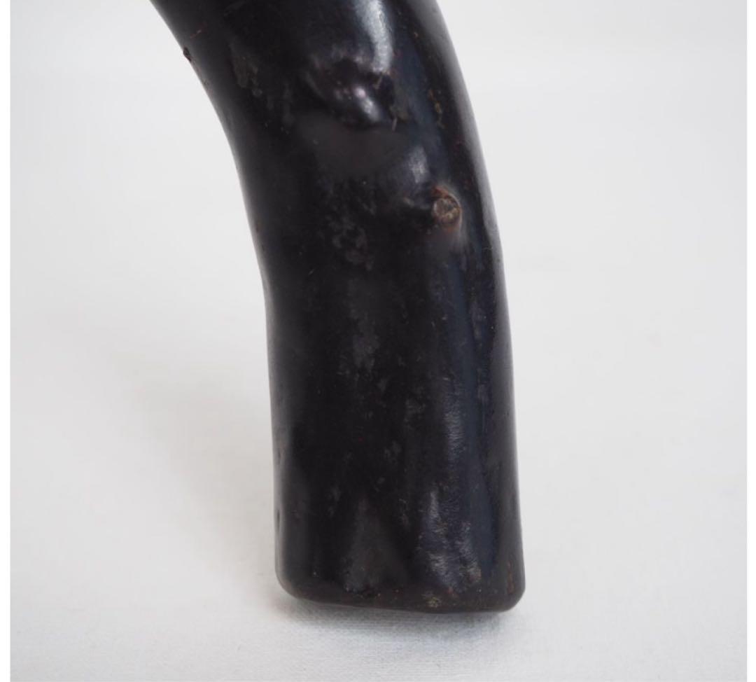 送料無料　時代物　黒珊瑚　海松　煙管入れ　重102ｇ　提げ物