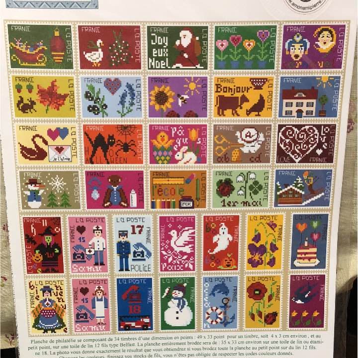 クロスステッチ図案 切手