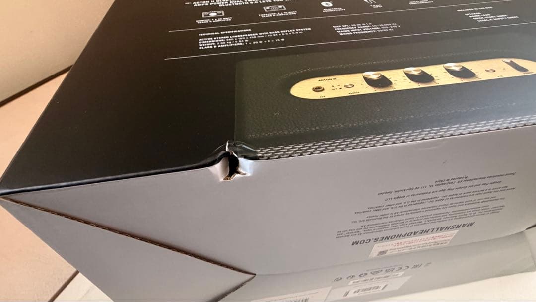 【極美品】Marshall オーディオスピーカー（国内正規品、外箱・付属品◎）