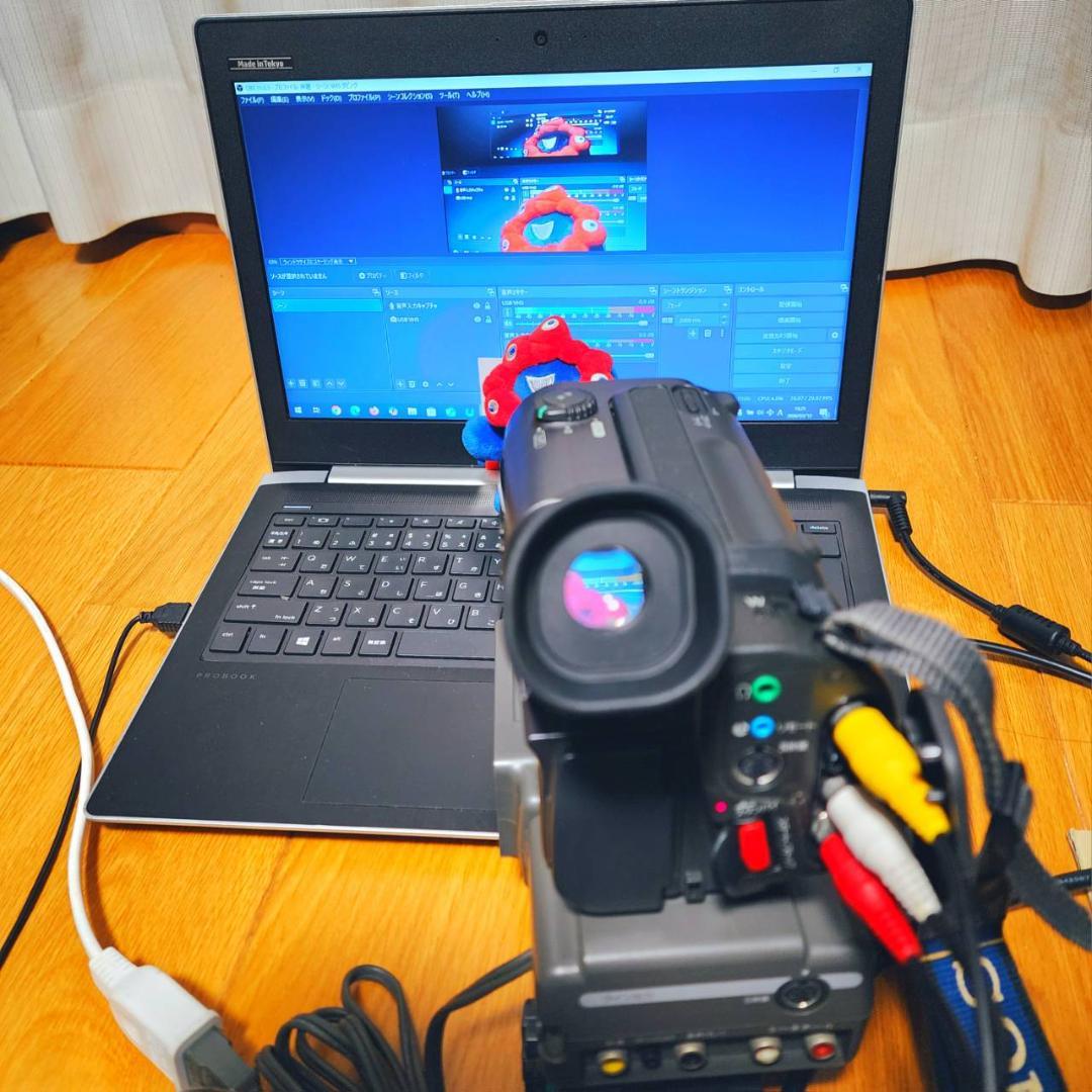 【動作確認済】SONY Hi8 高画質 ビデオカメラ ステーションセット