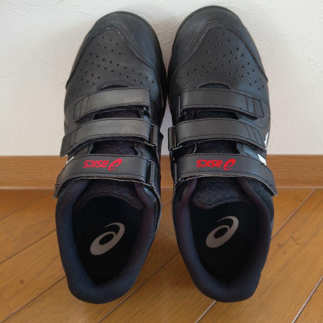 asics 安全靴 黒 ベルクロストラップ