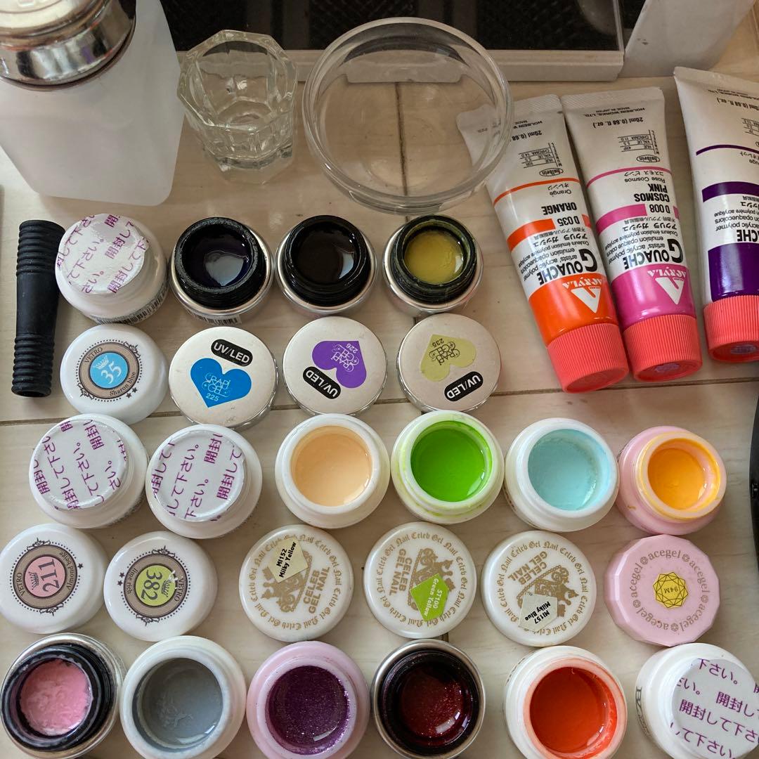 ネイルアート用具セット UVライト付き