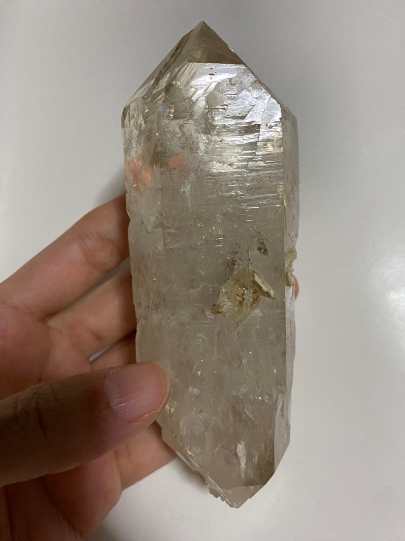 天然石　ヒマラヤ水晶　水晶　ダブルポイント　両剣水晶　カテドラル　ポイント　原石