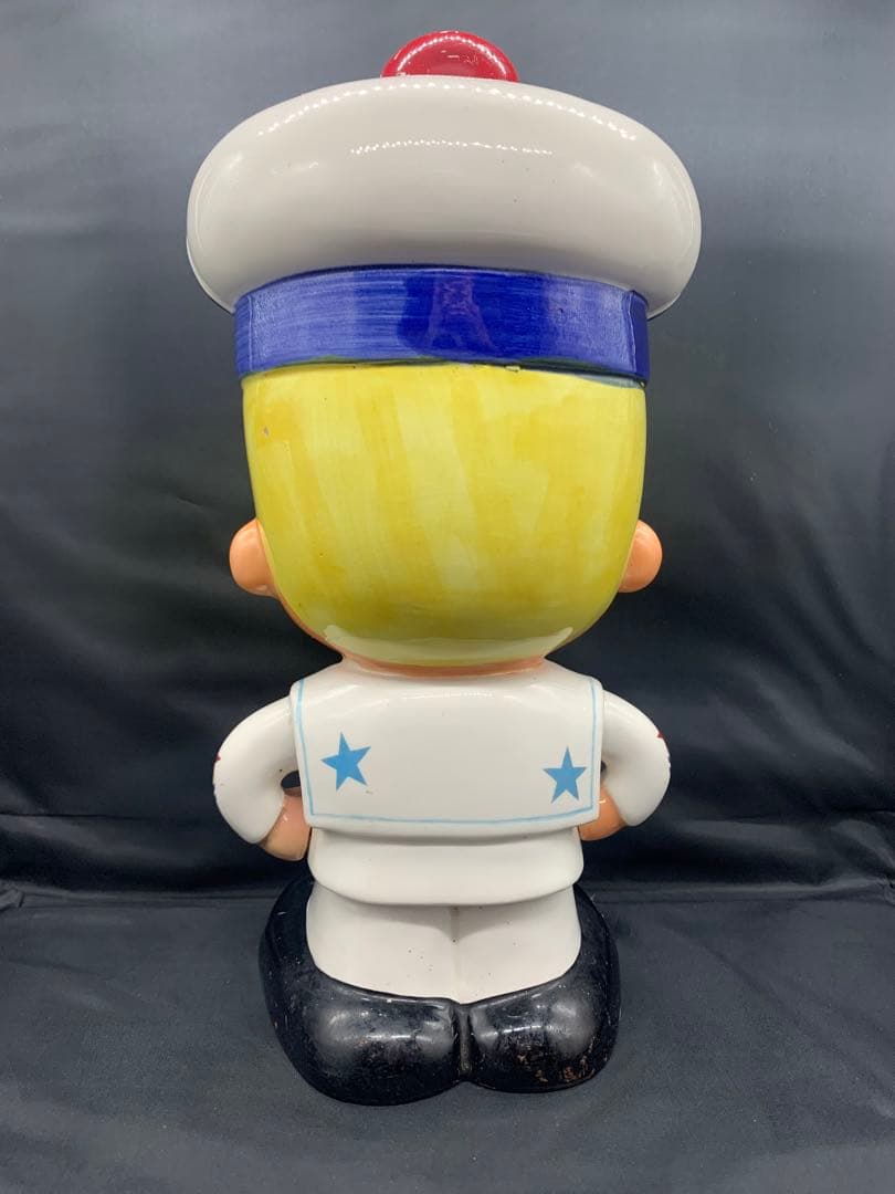 内藤ルネ　水兵　大　貯金箱　陶器