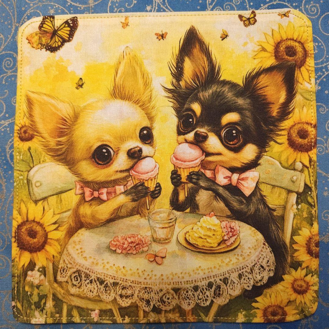 ななちゃん　ハンカチ　チワワちゃん柄　20枚