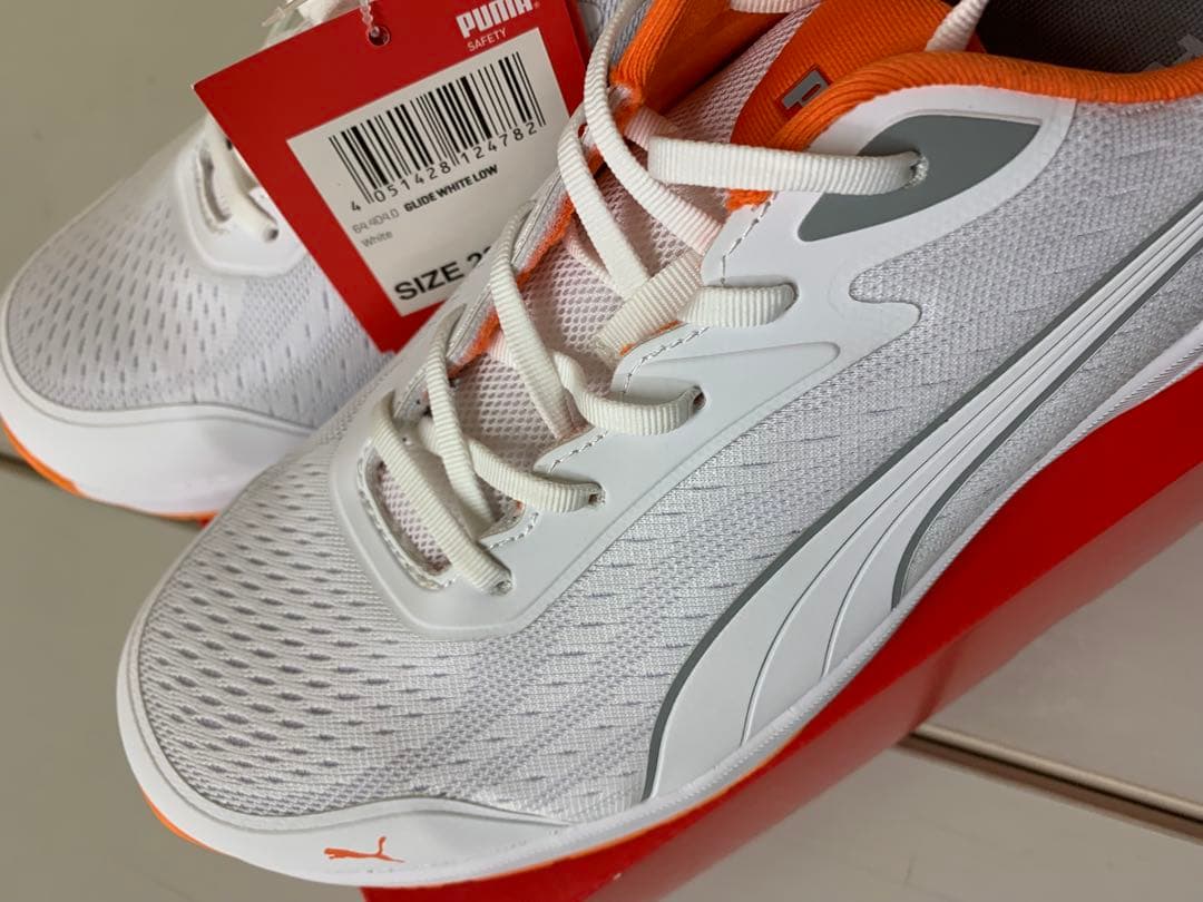 プーマ 安全靴 PUMA Glide White Low 64.404.0
