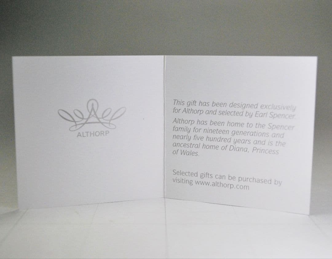 イギリス　ALTHORP　オルソープ　ダイアナ妃　小銭入れ　本革　箱付き　A