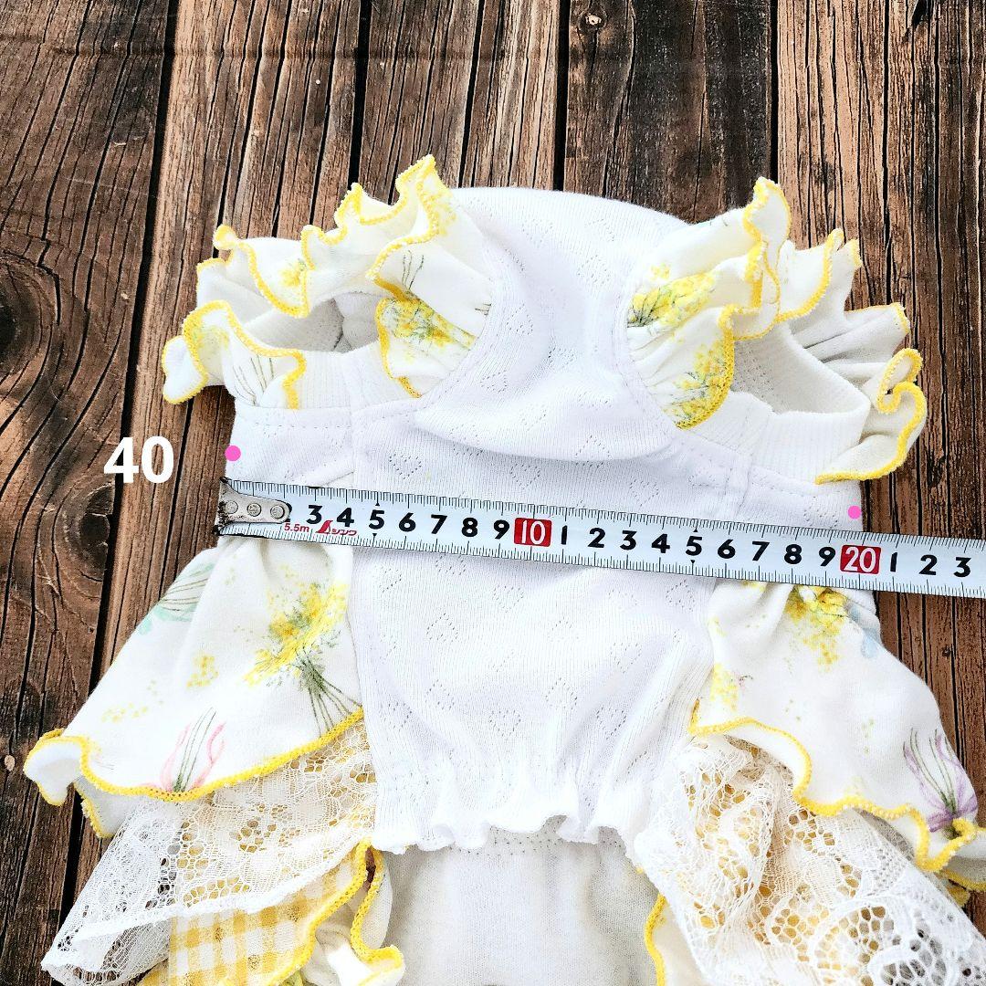 plnmylove様❤ミモザブーケ♡ティアード♡ワンピース♡ハンドメイド犬服