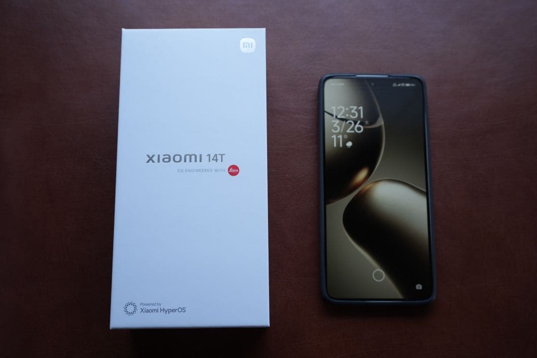 極美品 Xiaomi 14T 本体 Titan Gray 箱保護ケース付き