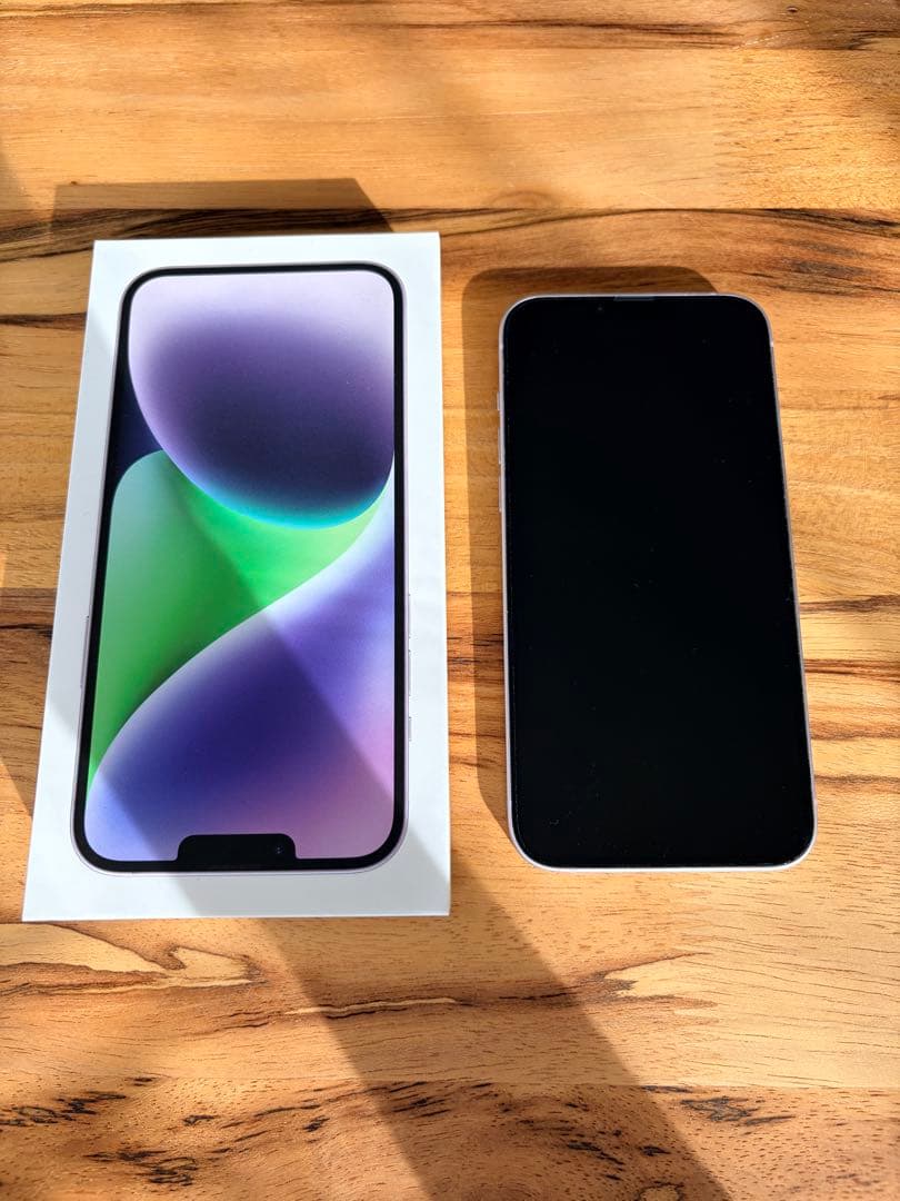【美品】Apple iPhone 14 Plus パープル 128GB