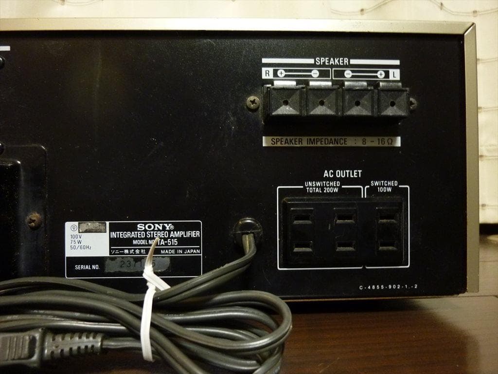 SONY ソニー プリメインアンプ TA-515 修理済 全機能動作