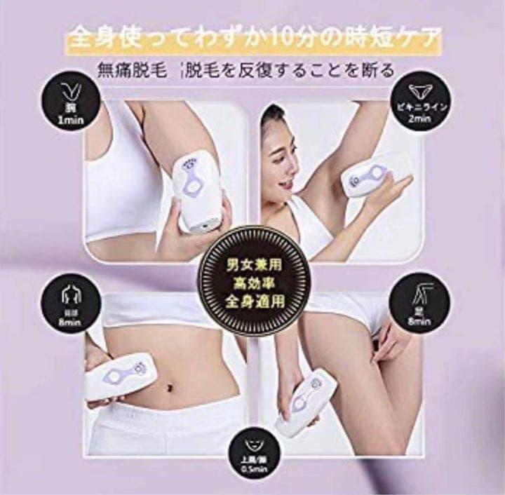 脱毛器 レーザー脱毛器 永久脱毛 IPL光脱毛器 光美容器 安全便利 男女兼用
