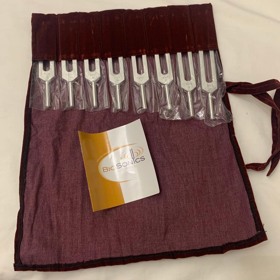 新品未使用　Biosonics ヒーリング音叉　８本セット