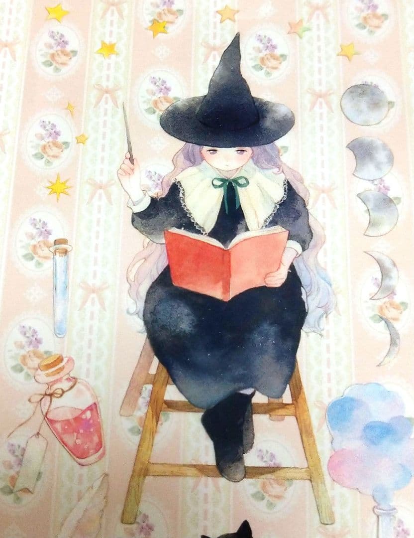 ☆再販☆J586＃小魔仙(PET)田小宝的星空切り売り海外人物マステ女の子