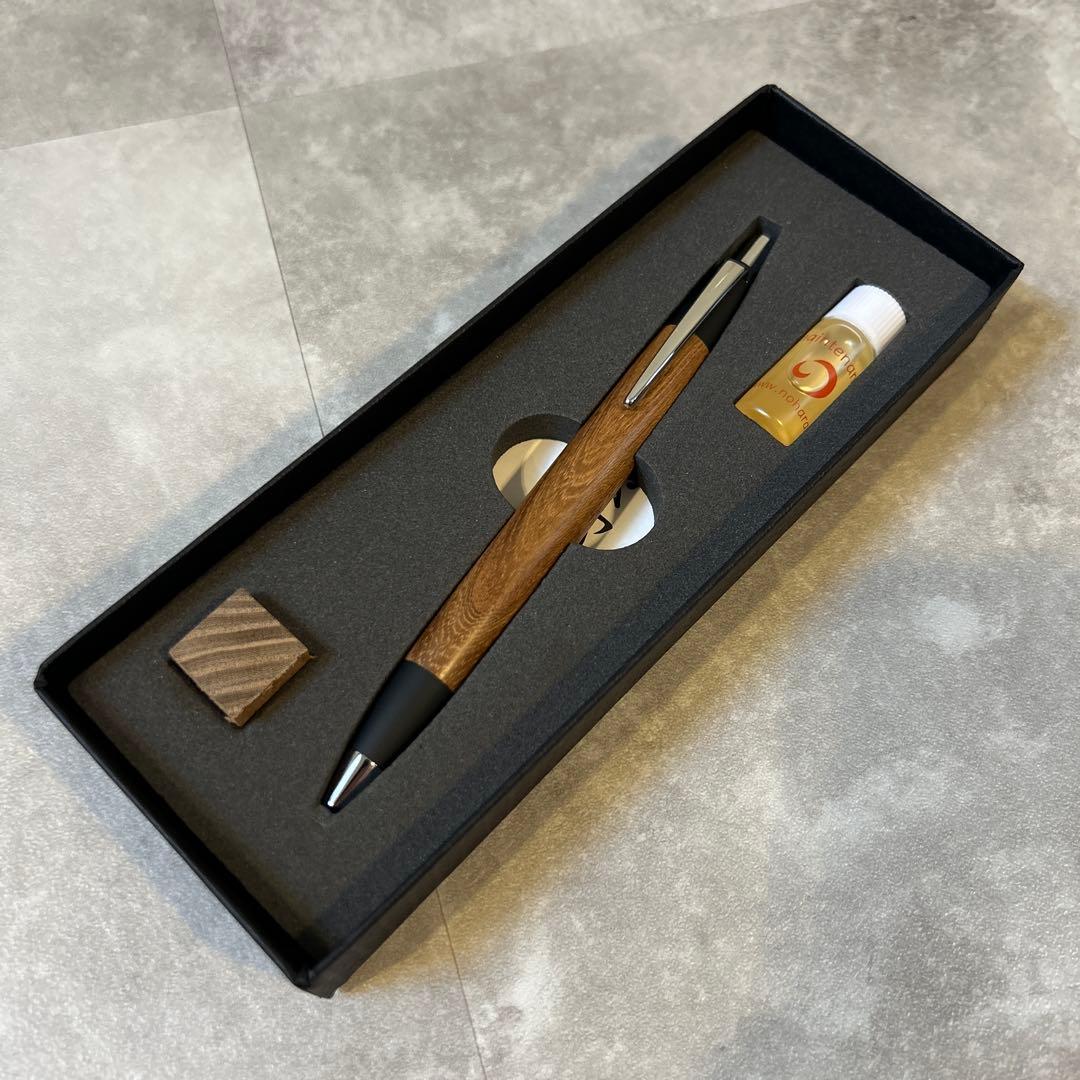 ⭐️野原工芸ボールペン⭐️槐エンジュ✨シルバークリップ