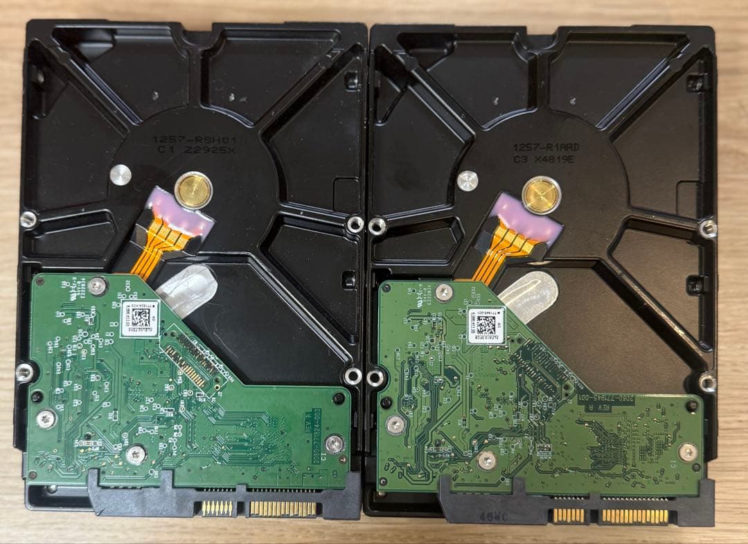 WD Green 3.0TB WD30EZRX HDD 2個セット 使用時間短