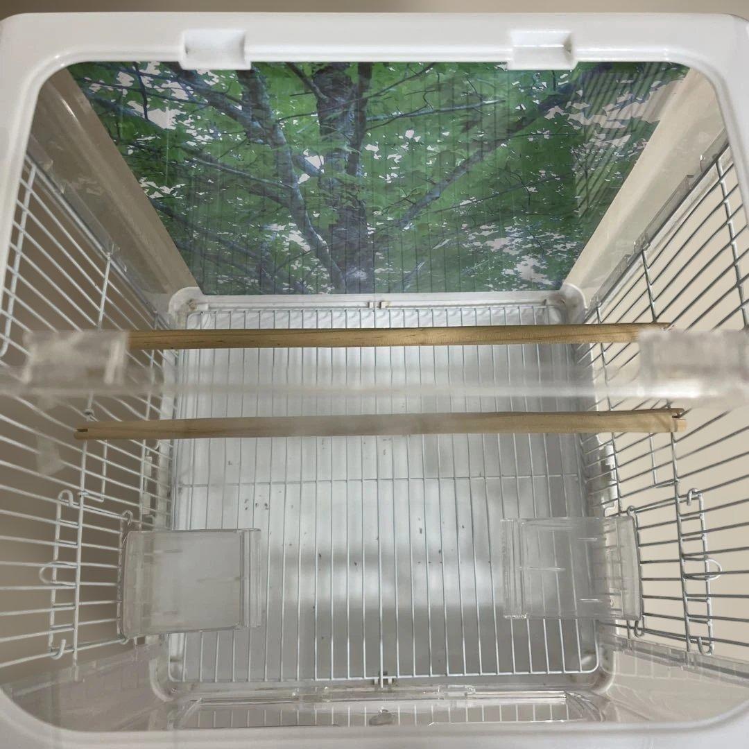 SANKO 中型 鳥かご 透明②.屋根立てられない、送料込み