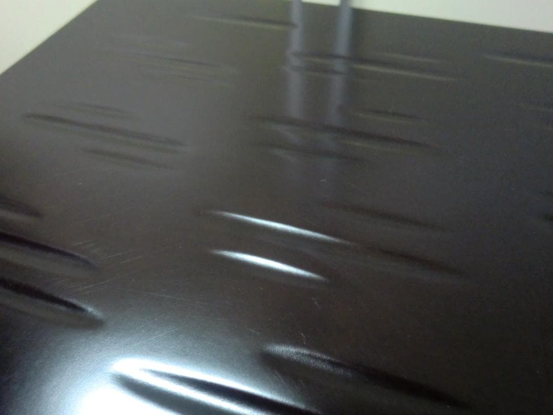 【中古品】輪島塗 久世宗春 四方棚 鉋目溜塗 猪目透 宗徧流 宗偏流