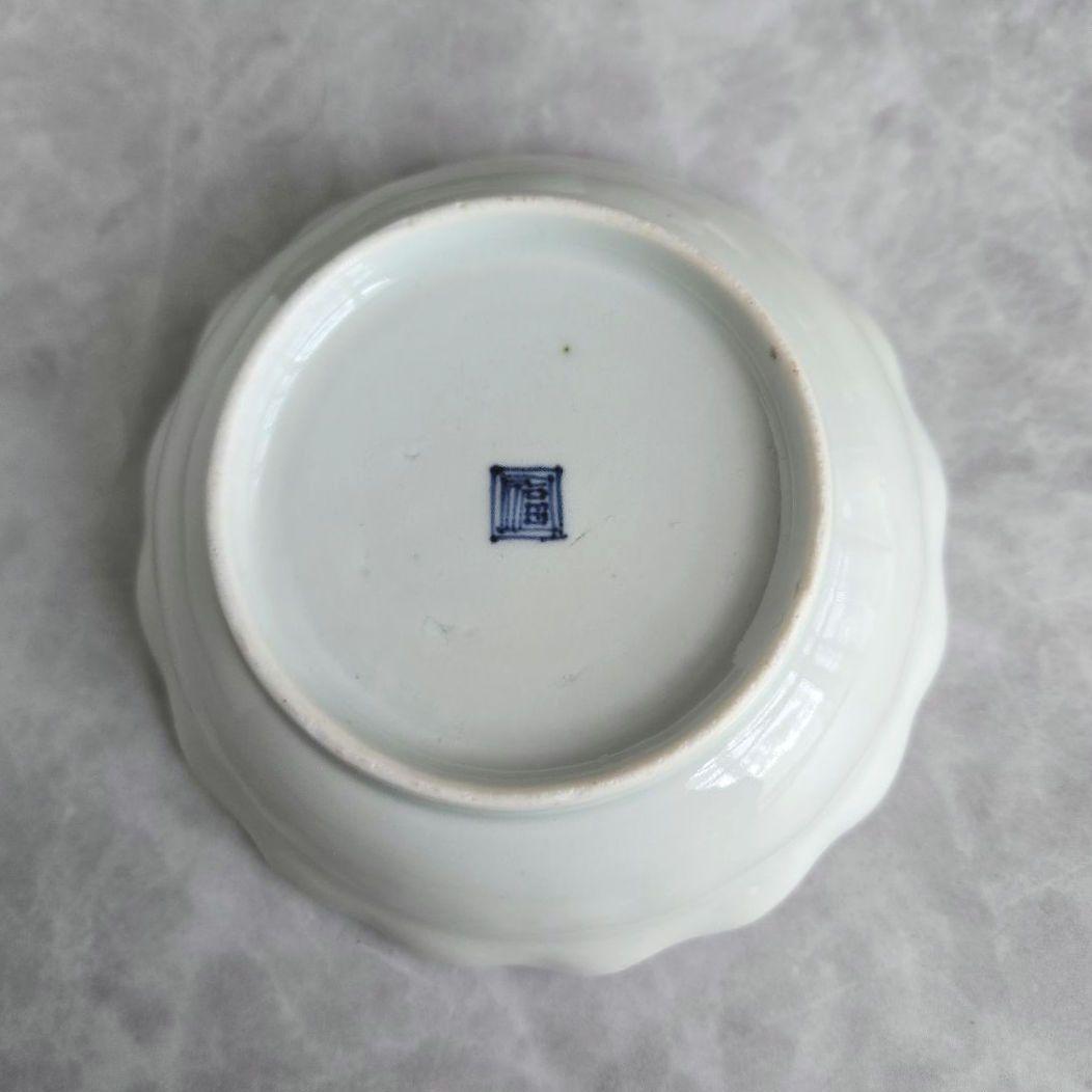 無傷　古伊万里　染付　深皿　鳳凰　江戸時代　金直し　金継ぎ　アンティーク　骨董