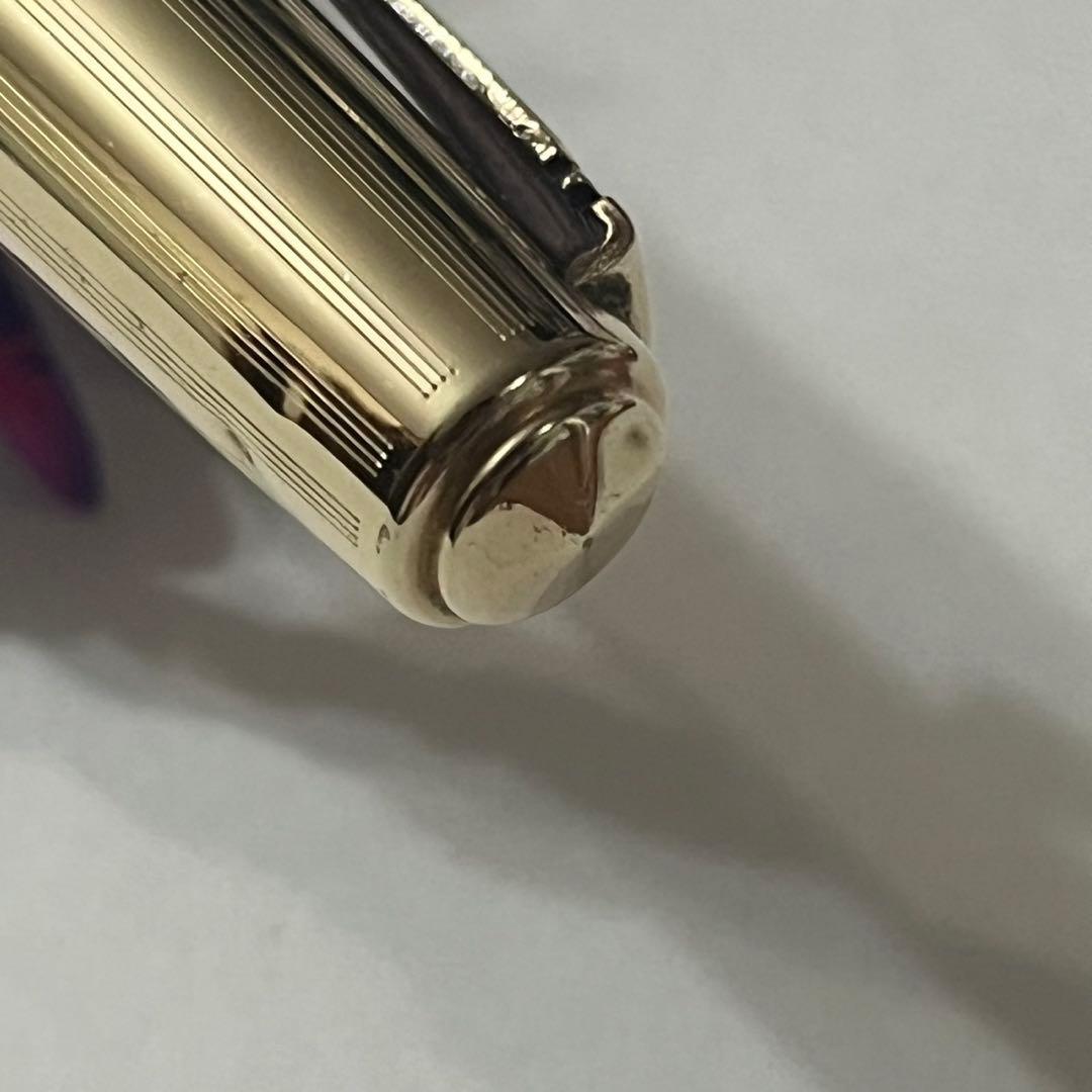 パイロット　53R 金キャップ　　柄入りキャップモデル　縦ライン