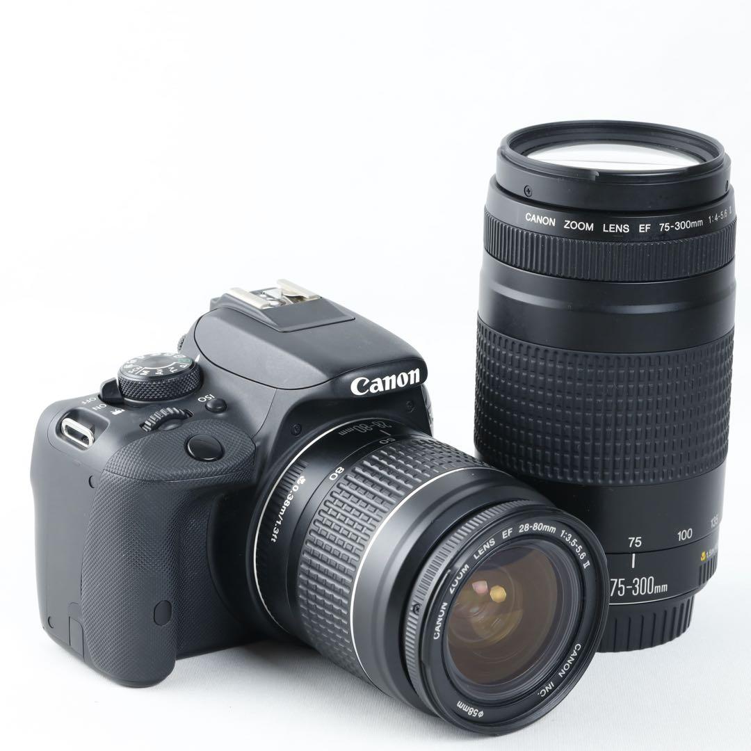 ダブルレンズ★Canon EOS kiss x7★デジタル一眼レフ★スマホ転送★