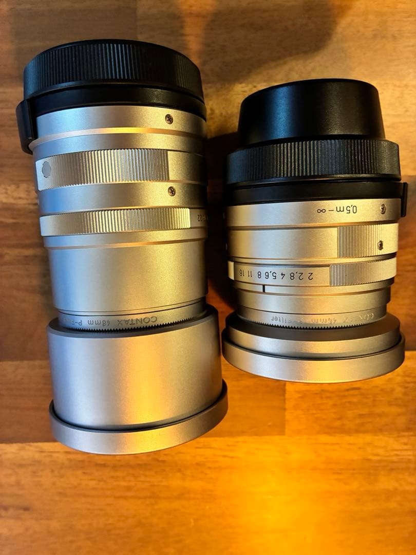 CONTAX G1 フィルムカメラ　名品Gレンズ３本　SET＋CR-2電池2本