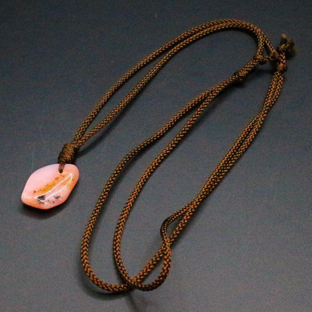 ピンクオパール 穴あきタンブル ana_tumble224