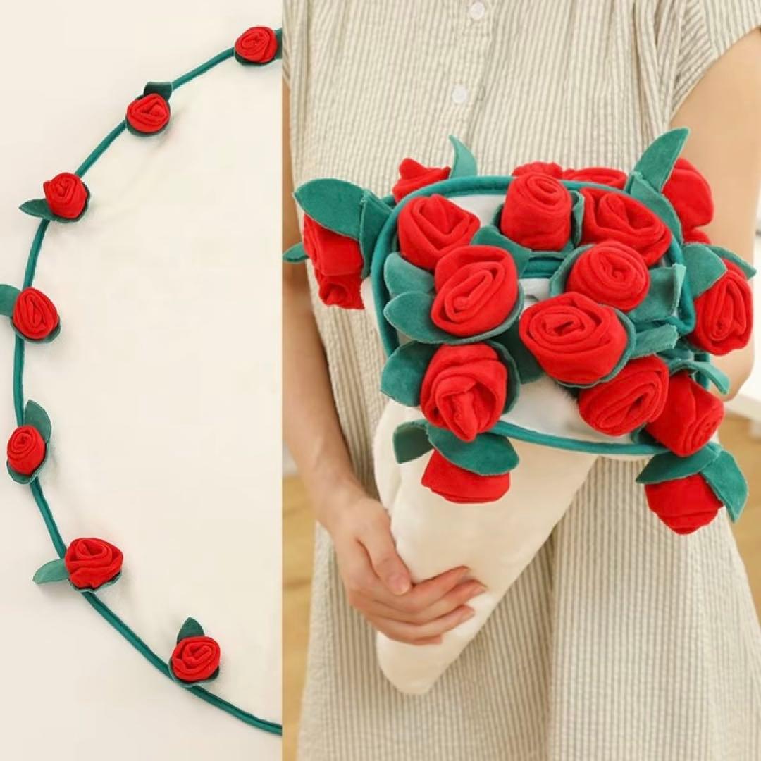花束ブランケット ブーケブランケット 直径約100cm バラ ひざかけ