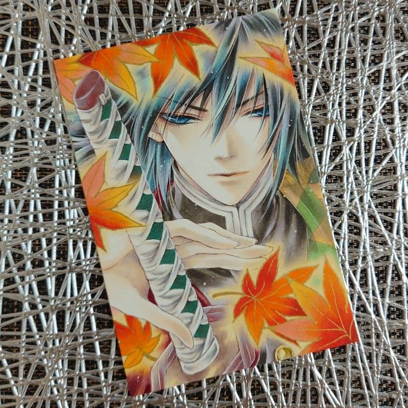 手描きイラスト◆ファンアート【秋仕様義勇さん】