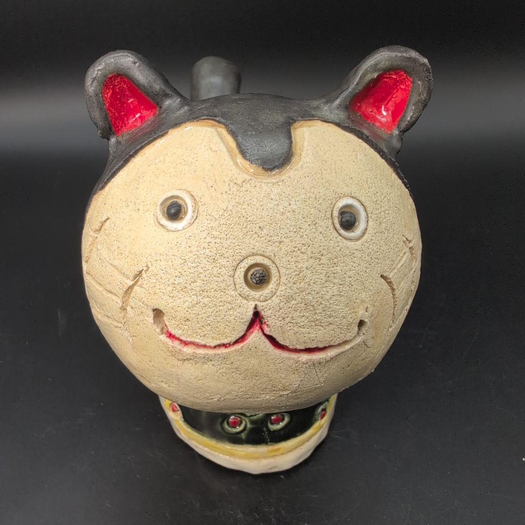 【新品未使用】縁起物 微笑み 犬張子 親子セット　瀬戸焼