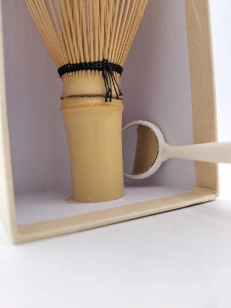 d065【新品・未使用】野球ボール茶碗・国産真茶筌セット 中村良二 木箱 茶道具