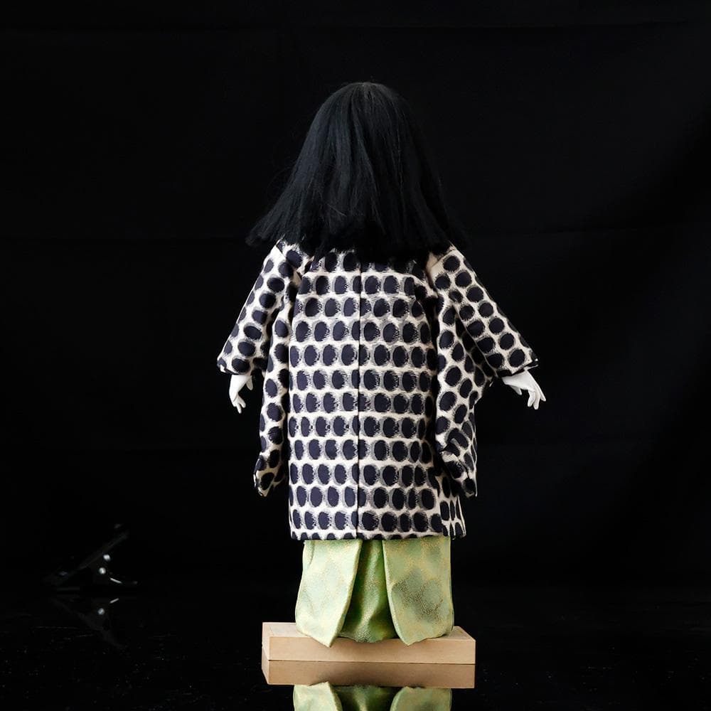 T　維文作　市松人形　曰く付き　呪いの市松人形　ホラー　着物　工芸品