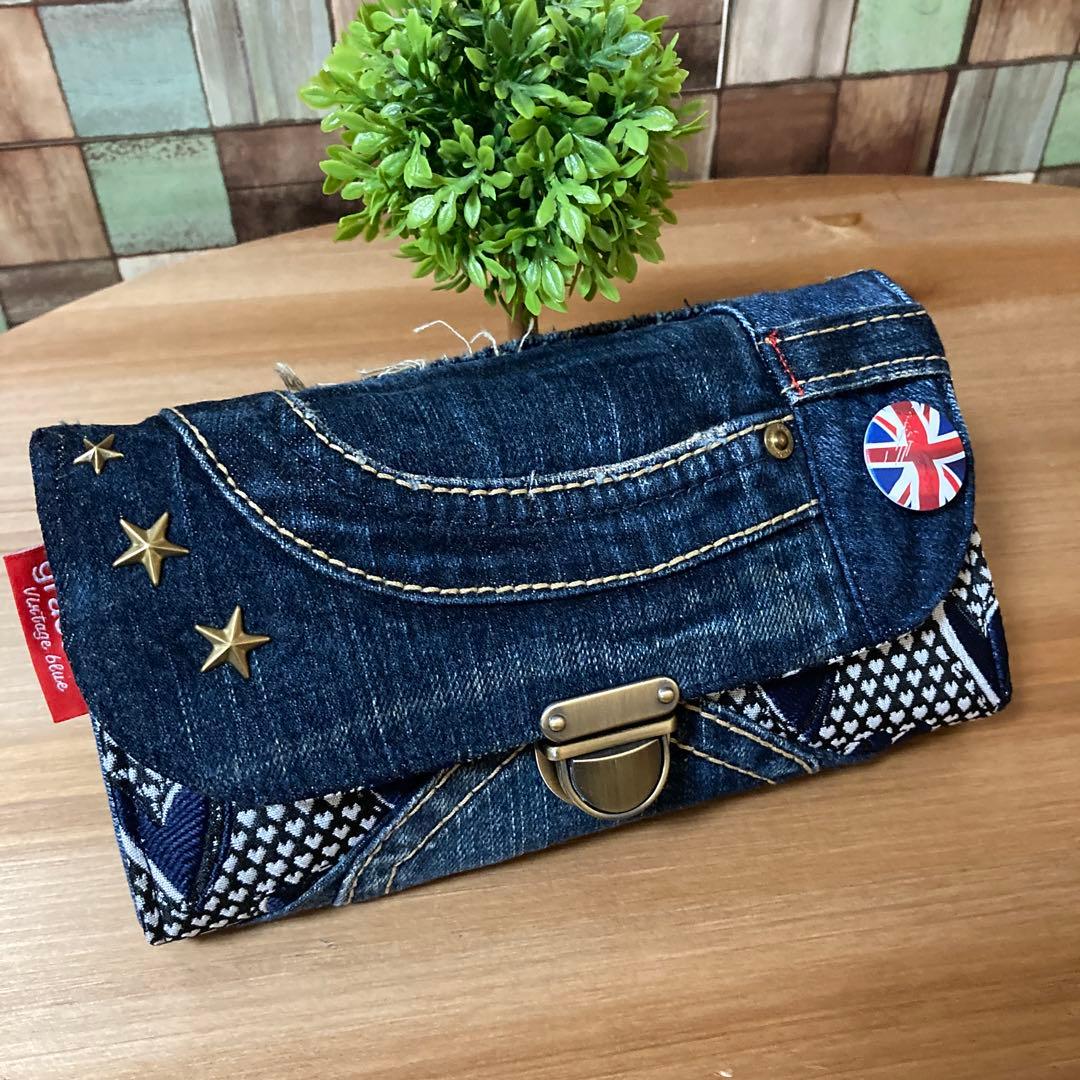 デニムリメイク 長財布‪❤︎︎‪❤︎︎‪