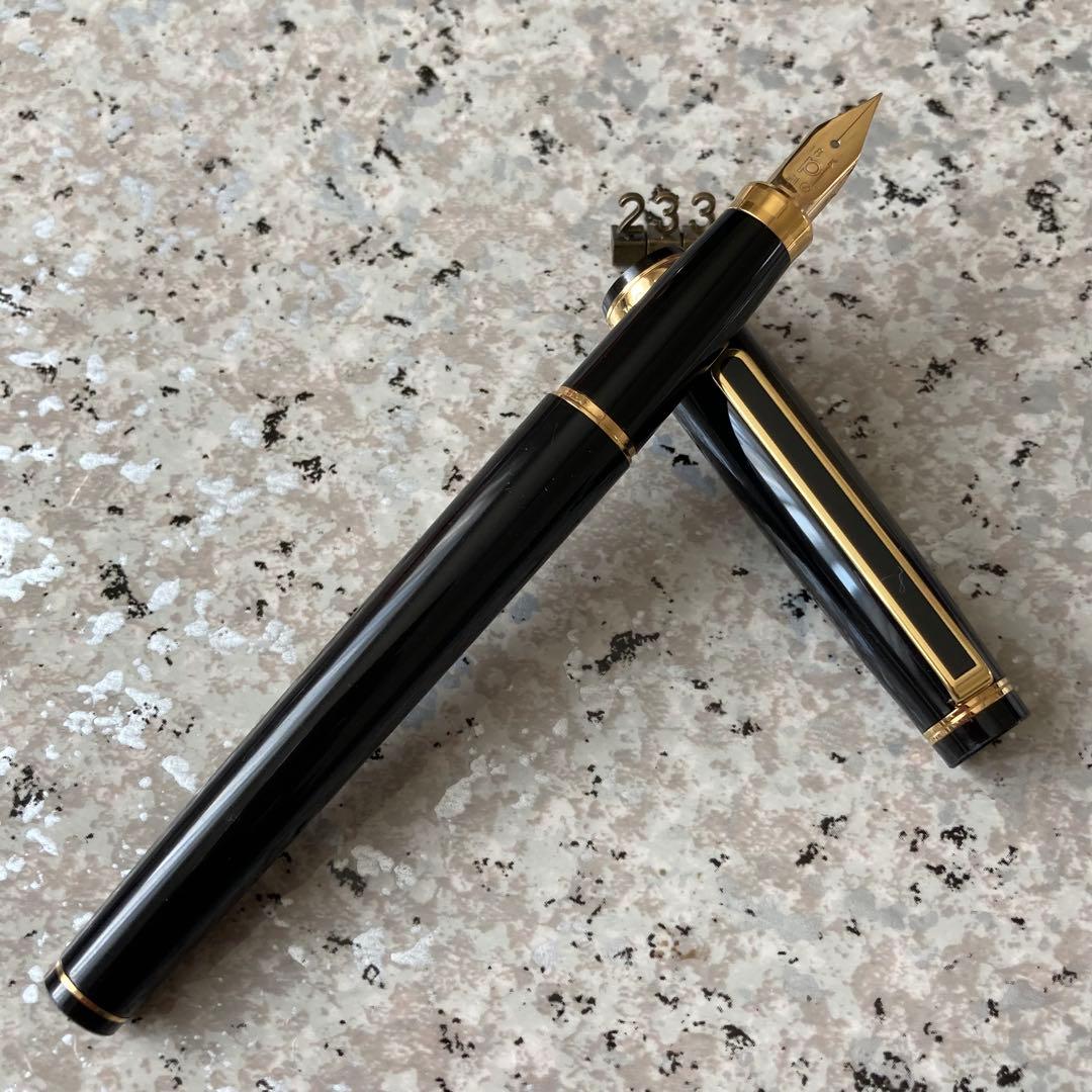 #233 オーバーホール済み 万年筆 プラチナ PLATINUM ロング 18k