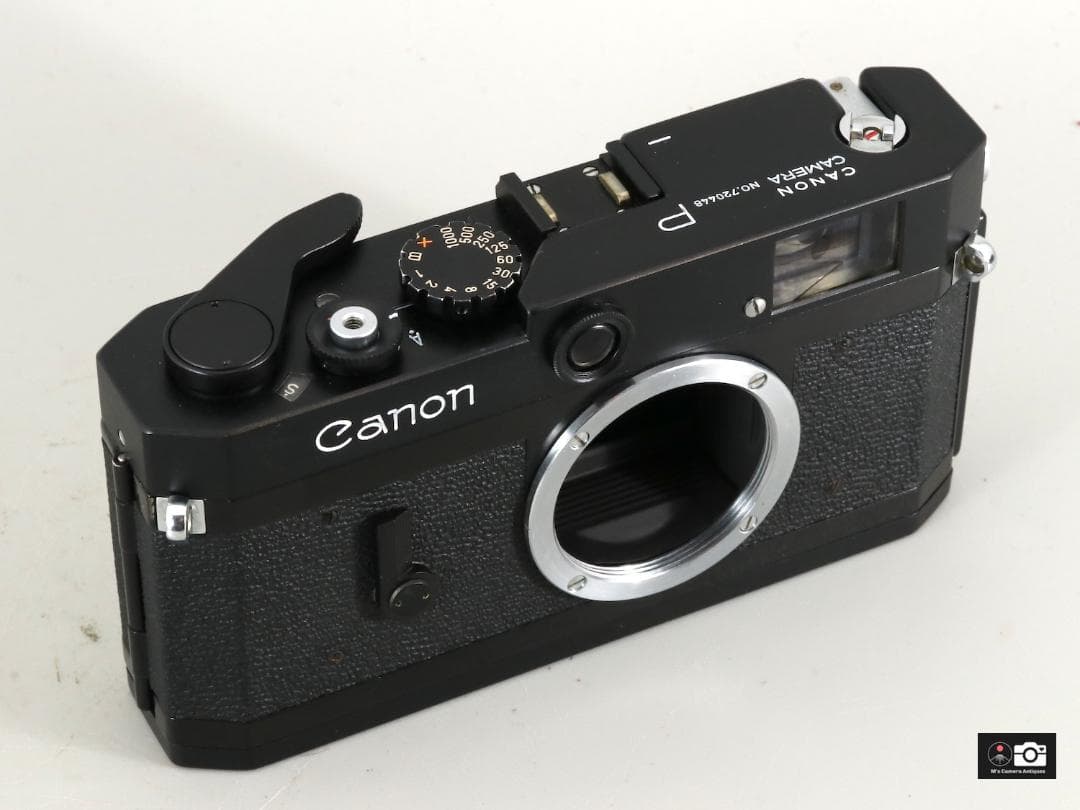 Canon P ブラックレンジファインダーカメラ整備済、後塗り