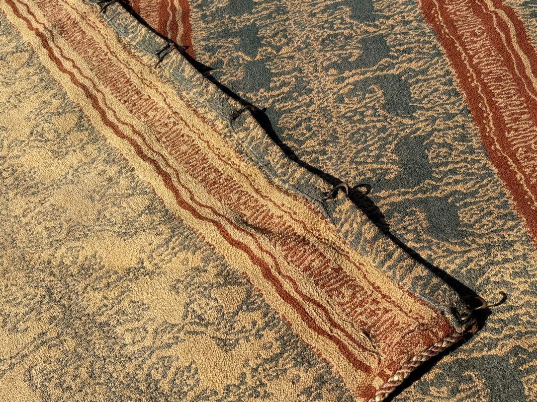 ヴィンテージ ファブリック 110×240cm 大判 抽象柄 敷物 タペストリー