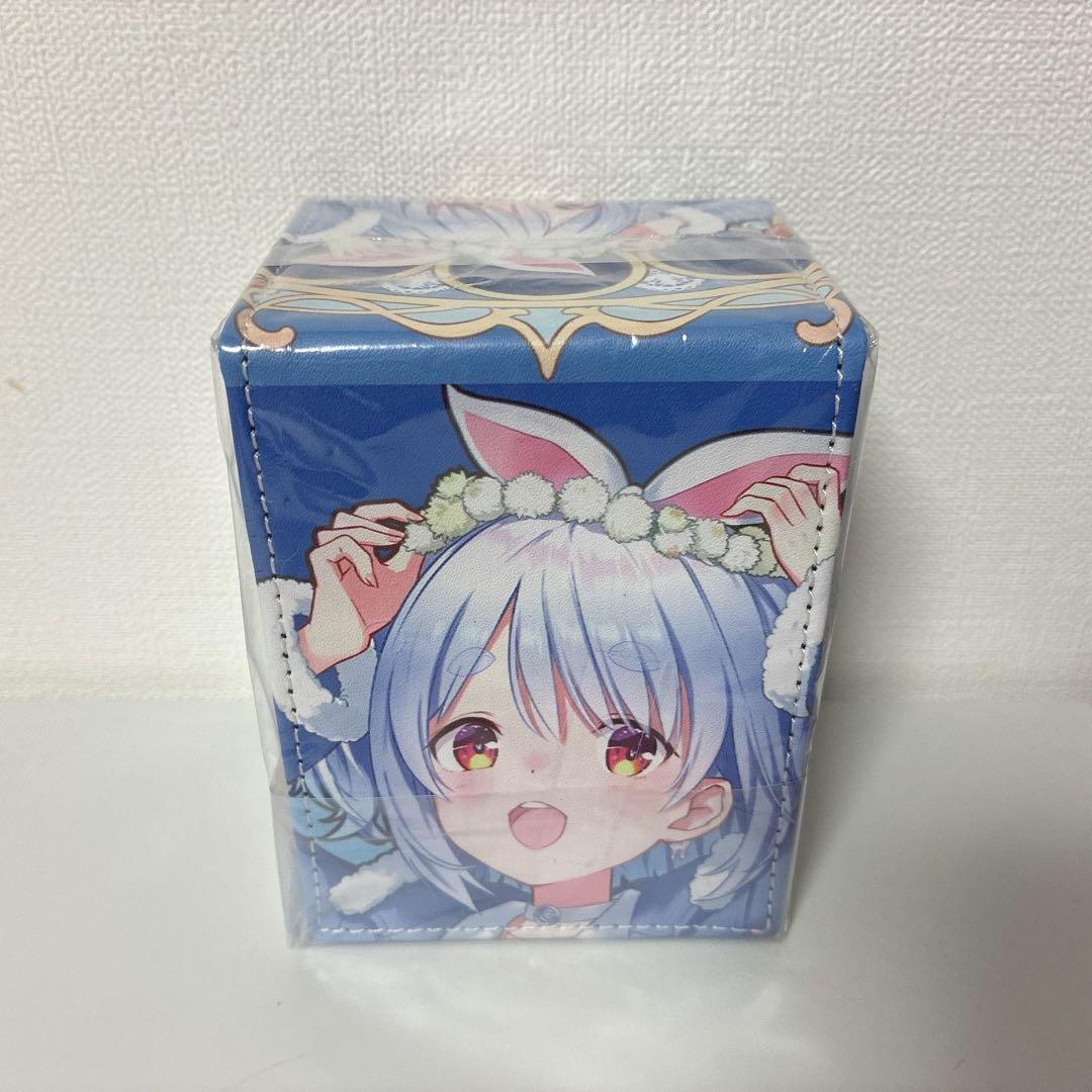 【ぺこら】 ミュシャ風 合皮製 デッキケース ストレージ ボックス ホロカ 緑