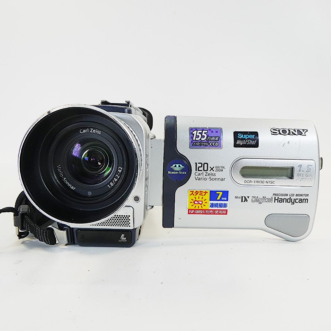 動作品ソニー DCR-TRV30 Mini DVビデオカメラDVDダビングに最適